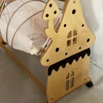 خرید آنلاین تخت و گهواره نوزاد مدل کلبه