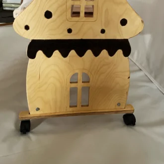 تخت و گهواره نوزاد مدل کلبه