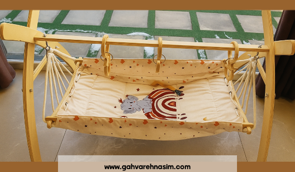 گهواره چوبی نوزاد مدل نسیم